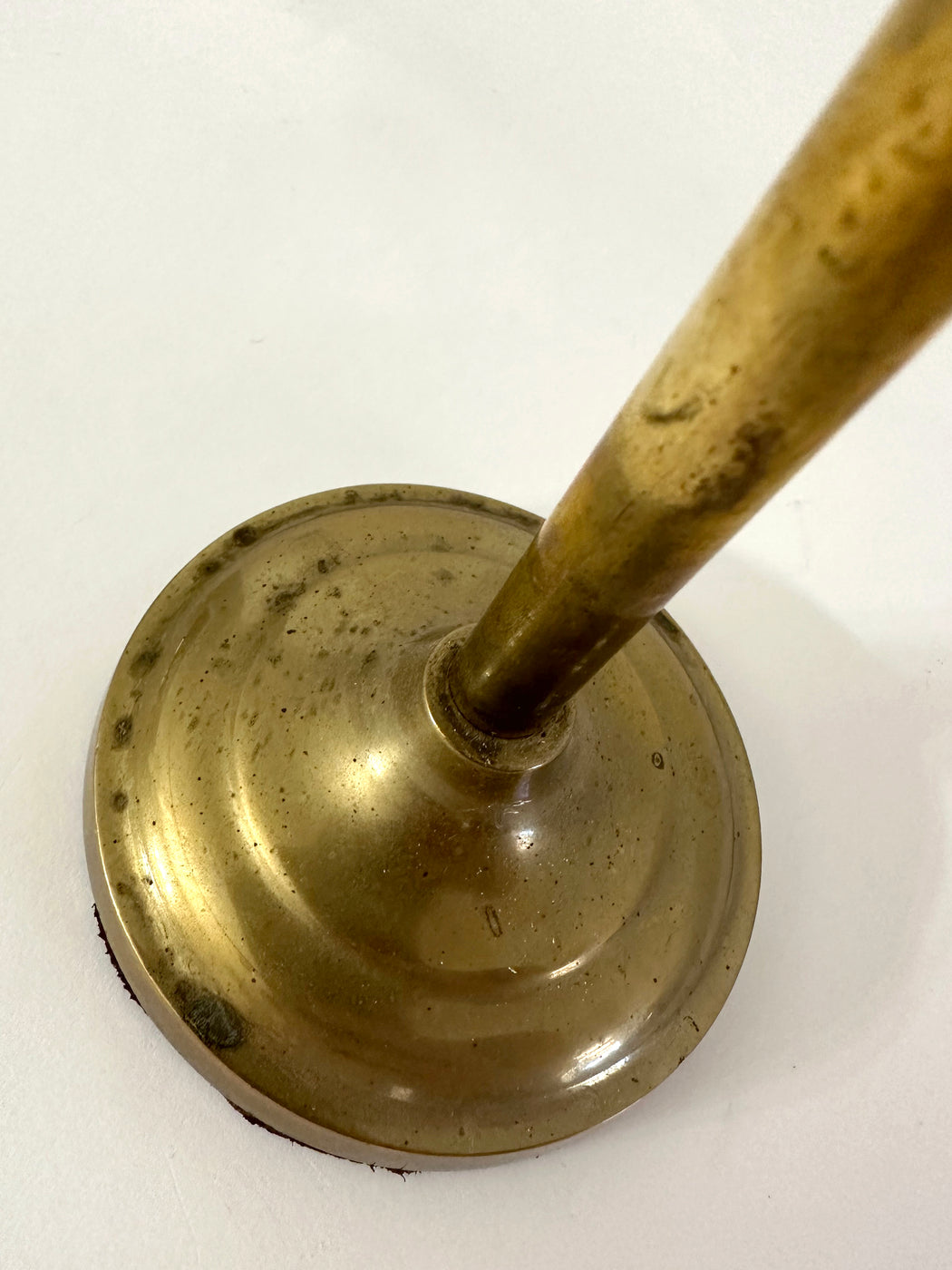 Vintage Standing Brass Magnifying Glass