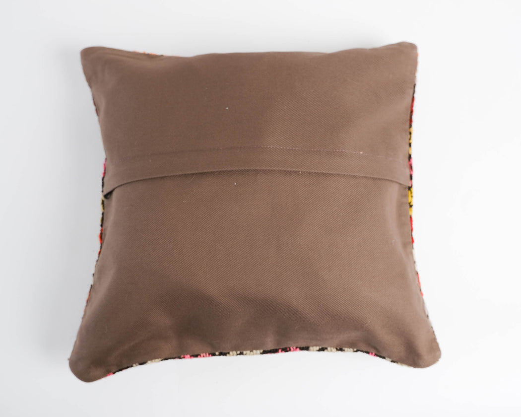 Vintage Turkish Kilim Pillow | Colorful Accent Sofa Pillow