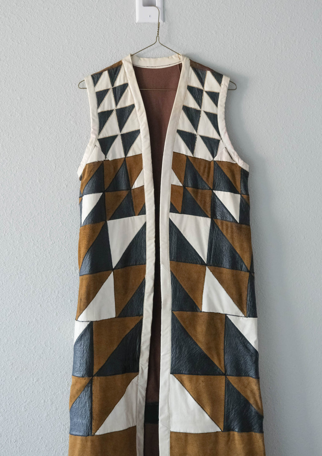 Vintage Heavy Turkish Geometric Tunic Vest Jacket