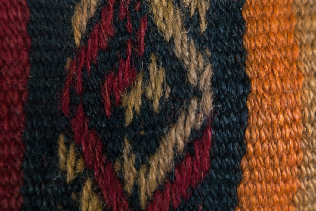 Vintage 4x4 Turkish Jijim Carpet | Kilim Rug